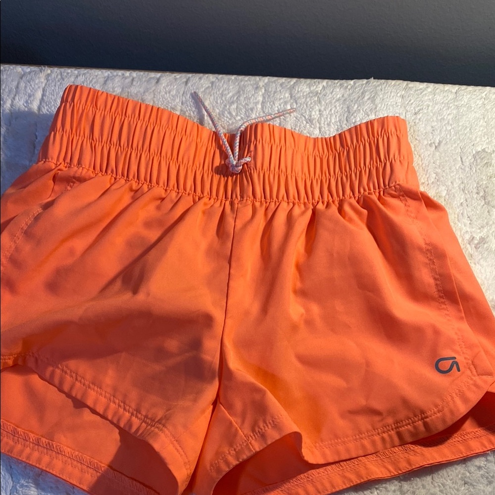 GAP Orange Athletic Shorts Quick-Dry Elastic Waist - Kids